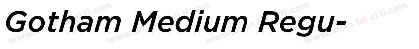 Gotham Medium Regu字体转换